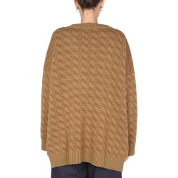 V-NECK JACQUARD SWEATER