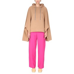 PONCHO SWEATSHIRT WITH EMBROIDERED LOGO