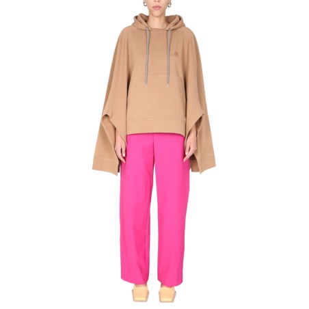 PONCHO SWEATSHIRT WITH EMBROIDERED LOGO