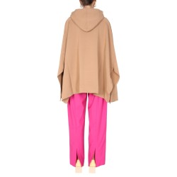 PONCHO SWEATSHIRT WITH EMBROIDERED LOGO
