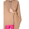 PONCHO SWEATSHIRT WITH EMBROIDERED LOGO