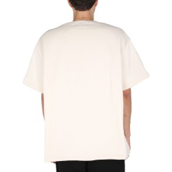 PADDED T-SHIRT WITH EMBROIDERED LOGO