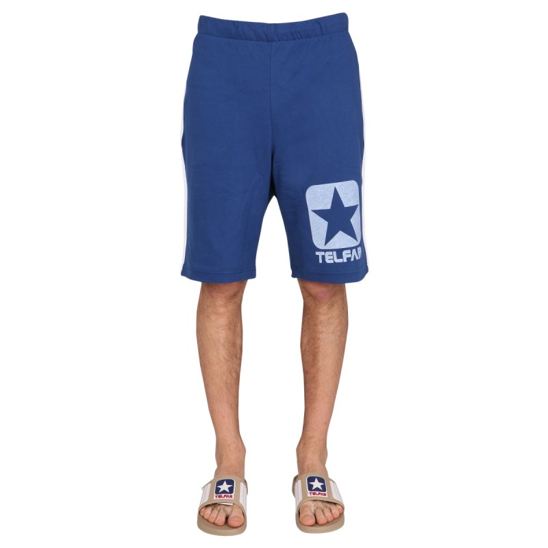 COTTON SWEAT SHORTS BERMUDA