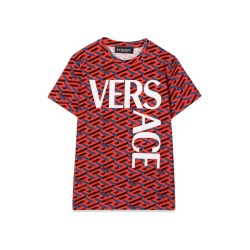 T-SHIRT JERSEY MONOGRAM + ST. VERSACE