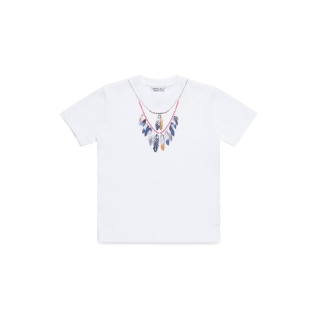 DOUBLE CHAIN FEATHER TEE S/S