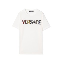 T-SHIRT JERSEY MONOGRAM + ST. VERSACE