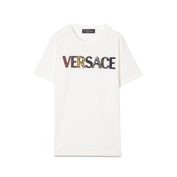 T-SHIRT JERSEY MONOGRAM + ST. VERSACE