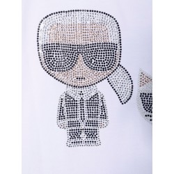 T-SHIRT KARL & CHOUPETTE CON STRASS