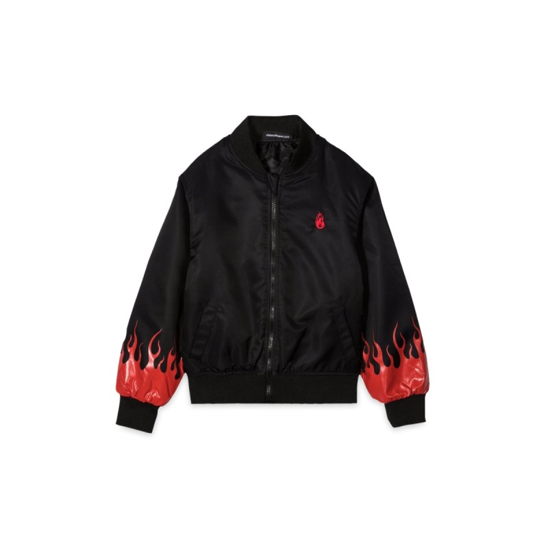 BLACK BOMBER RED FLAMES