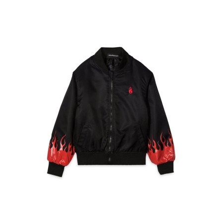 BLACK BOMBER RED FLAMES