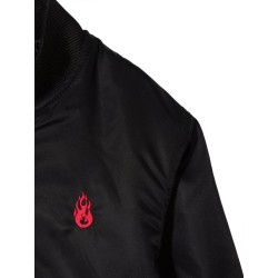 BLACK BOMBER RED FLAMES