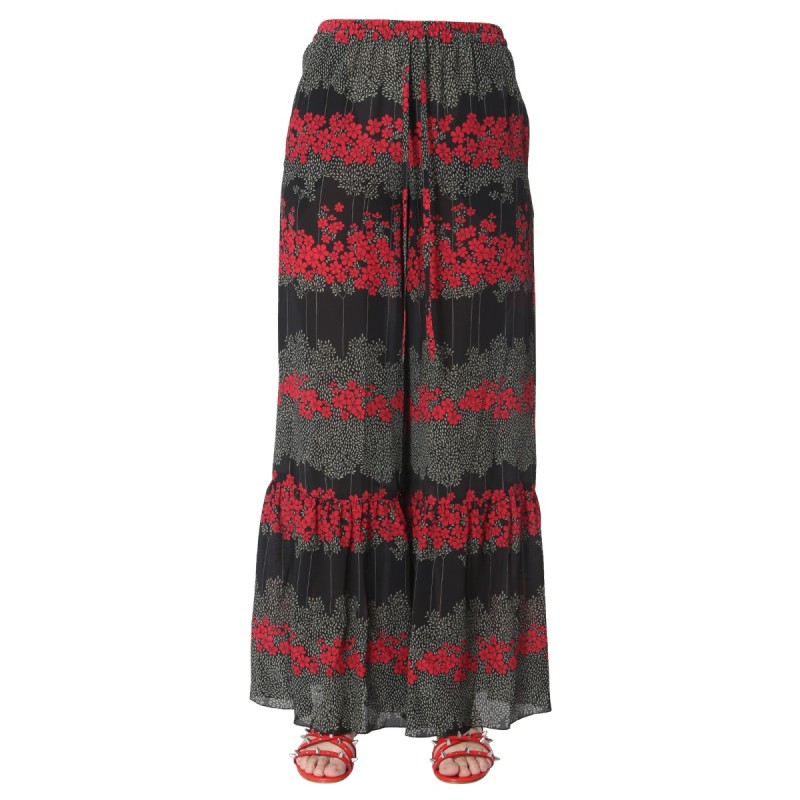 DREAMING PEONY PRINT TROUSERS
