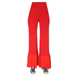 RIBBED KNIT TROUSERS