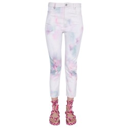 "WOOL" PRINTED JEANS