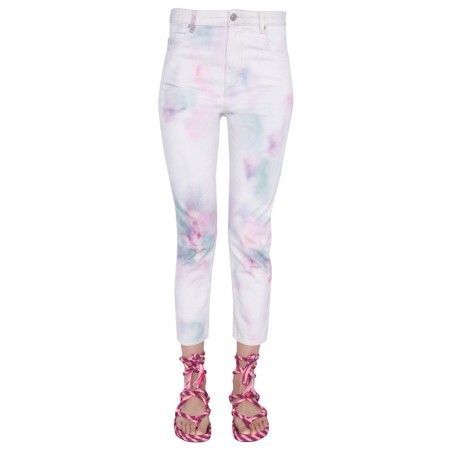 "WOOL" PRINTED JEANS