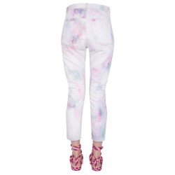 "WOOL" PRINTED JEANS