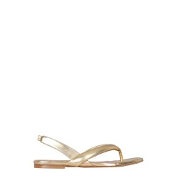 LEATHER SLINGBACK SANDALS