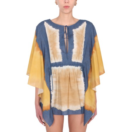 TIE DYE PRINT CAFTAN