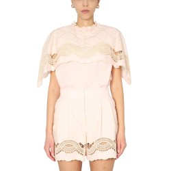 EMBROIDERED CAPE TOP