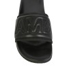 LEATHER SLIDE SANDALS