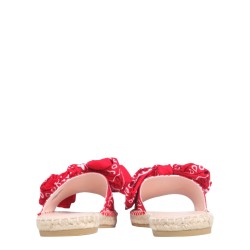 LOW SANDALS WITH BANDANA BOW