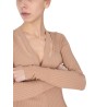 RIBBED SWEATER WITH CUT OUT DETAIL