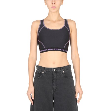 CROP TOP WITH LOGO BAND