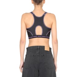 CROP TOP WITH LOGO BAND
