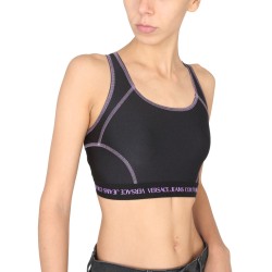 CROP TOP WITH LOGO BAND