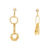EARRING WITH CHAIN RINGS