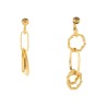 EARRING WITH CHAIN RINGS