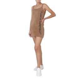 FUZZY DRESS WITH LOGO