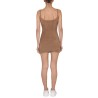 FUZZY DRESS WITH LOGO