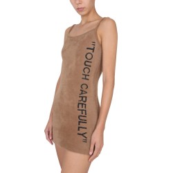 FUZZY DRESS WITH LOGO