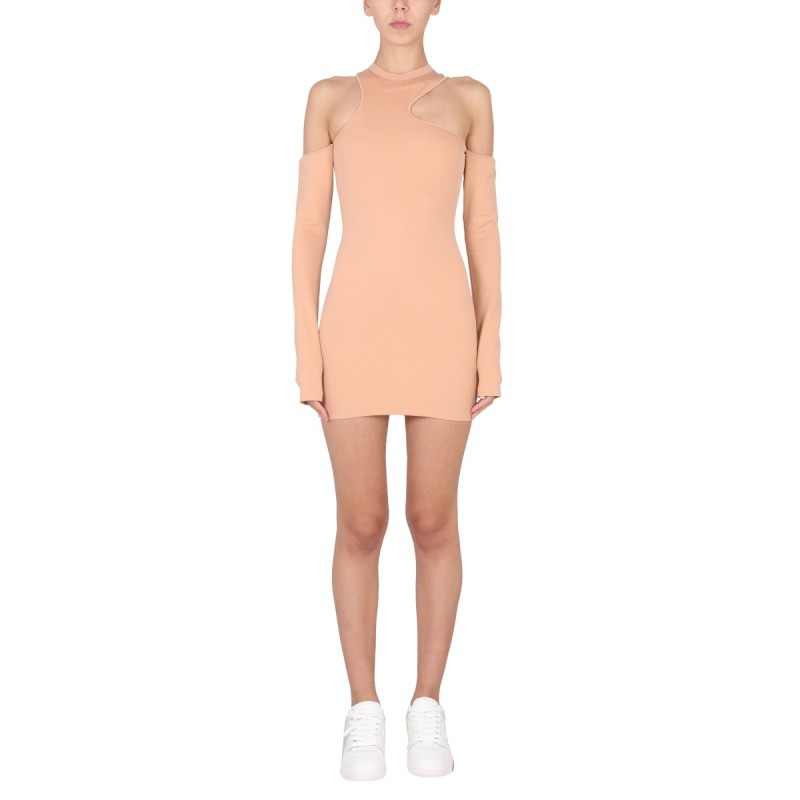 ASYMMETRIC MINI DRESS