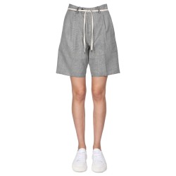 STRETCH FLANNEL BERMUDA SHORTS
