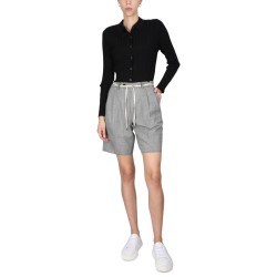 STRETCH FLANNEL BERMUDA SHORTS