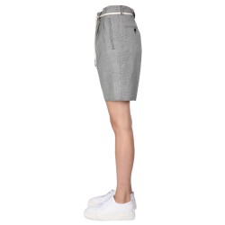 STRETCH FLANNEL BERMUDA SHORTS