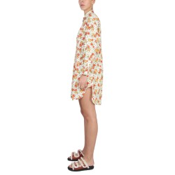SHIRT DRESS WITH FLORAL PATTERN