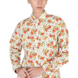 SHIRT DRESS WITH FLORAL PATTERN