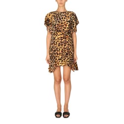 SPOTTED PRINT MINI DRESS