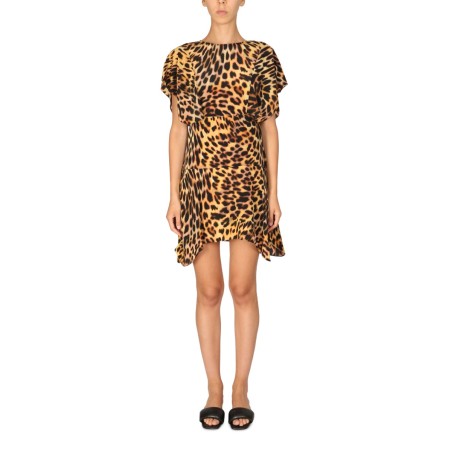 SPOTTED PRINT MINI DRESS