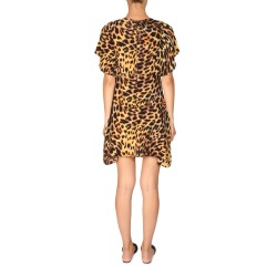 SPOTTED PRINT MINI DRESS