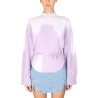 LACE-UP SWEATSHIRT