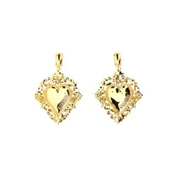 "GOLD HEART" EARRINGS