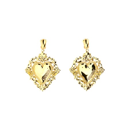 "GOLD HEART" EARRINGS