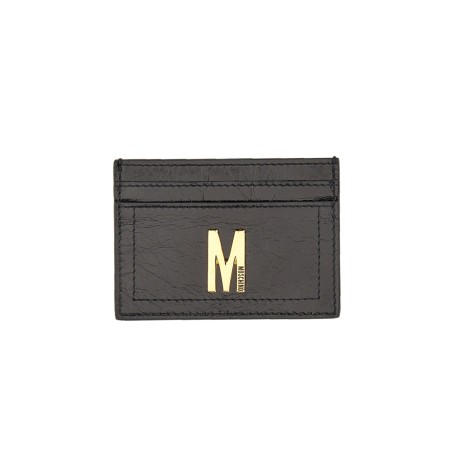 CARD HOLDER WITH GOLD PLAQUE