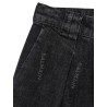 ALLOVER LOGO DENIM BERMUDA SHORTS