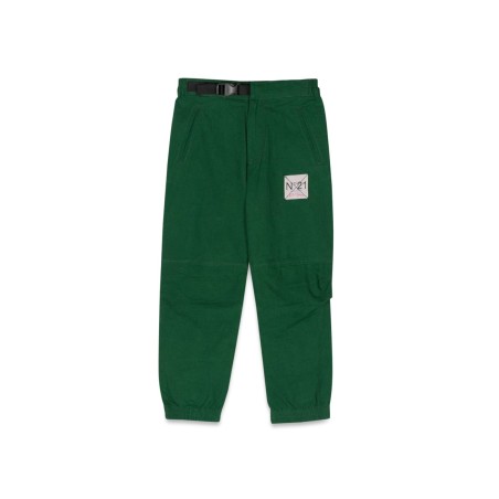 PANTS WITH LOGO PATCH