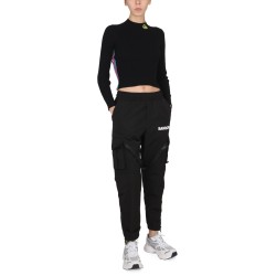 TOP WITH LOGO AND COLORED BANDS